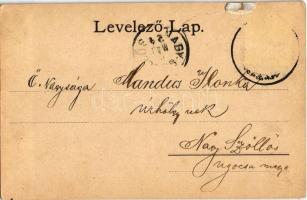 1900 Ózd, vas és acélgyár, telep. Art Nouveau, floral (fl)