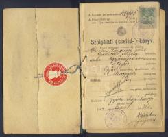 1903 Szolgálati és cselédkönyv, 1973 Osztrák fényképes családi útlevél