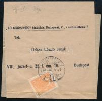 ~1916 Hírlapbélyeg teljes címszalagon