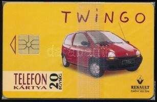 1994 Renault Twingo használatlan telefonkártya, bontatlan csomagolásban. Csak 4000 db! / Unused phone card