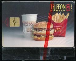 1994 Mc Donalds használatlan telefonkártya, bontatlan csomagolásban. Csak 4000 db! / Unused phone card