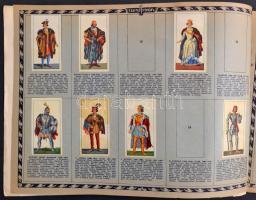 cca 1938 Képes magyar történelem, irodalom és művészet, a Szent István Cikóriagyár matricagyűjtő alb...