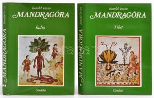 Benedek István: Mandragóra. I-II. kötet. I.kötet: Tibet. II. kötet: India. Kultúrtörténeti tanulmány különös tekintettel a varázslásra és gyógyításra. Bp.,1979, Gondolat. Kiadói egészvászon-kötés, kiadói papír védőborítóban.