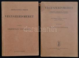 Erdey-Grúz Tibor: Vegyszerismeret. 1-2. köt. Bp., 1943, Athenaeum. Kicsit kopott, részben elváló papírkötésben, egyébként jó állapotban.