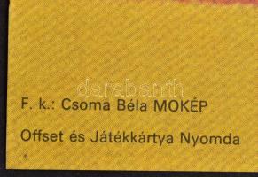 1981 Helényi Tibor: Csillagok háborúja, A birodalom visszavág ofszet film plakát. Hajtogatva, jó áll...