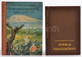 Kittenberger Kálmán: Afrikai vadászkönyv + Vadászkalandok Afrikában (2x) + A Kilimandzsárótól Nagymarosig. Kötetenként változó kötésben és állapotban.
