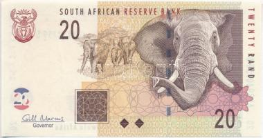 Dél-Afrika 2009-2014. 20R T:I  South Africa 2009-2014. 20 Rand C:UNC