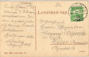 1908 Mór, Városház tér. W. L. (?) 2028. Kiadja Ebisch Antal