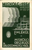 1934 Miskolc, a Miskolci Országos Dalosünnepély reklámlapja (EB)