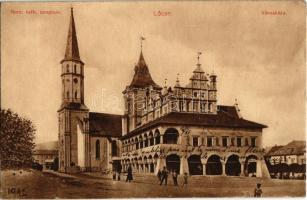 Lőcse, Levoca; Római katolikus templom, Városháza / town hall, church