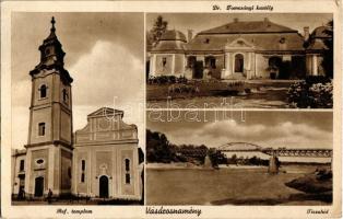 Vásárosnamény, Református templom, Dr. Tomcsányi kastély, Tisza híd (ázott sarok / wet corner)