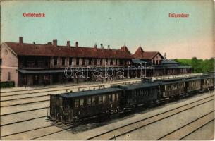 1909 Celldömölk, Pályaudvar, Vasútállomás, gőzmozdony személyszállító kocsijai (EK)