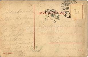 1907 Miskolc, Tiszai pályaudvar, Vasútállomás. W. L. 1057 b. (EK)