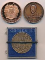 3db-os vegyes magyar emlékérem tétel, közte Bozó Gyula (1913-2004) / Szabó Géza (1939-) 1990. "...