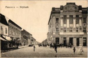 Pancsova, Pancevo; Népbank, Stefanie Kalmar és Juba és Csányi üzlete, gyógyszertár / bank, shops, pharmacy