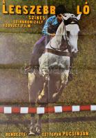 cca 1985 A legszebb ló ofszet film plakát, hajtogatva, jó állapotban 55x80 cm