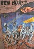 1981 Ben Hur ofszet film plakát, hajtogatva, jó állapotban 39x56 cm