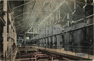 Nagysurány, Surany; Cukorgyár, belső munkásokkal. Kiadja Deutsch Ármin 285. / sugar factory, interior with workers (EB)