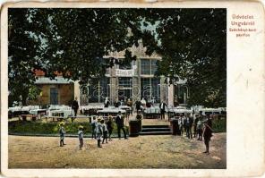 1906 Ungvár, Uzshorod, Uzhorod; Széchenyi kerti pavilon, színkör / park, theater (kis szakadások / small tears)