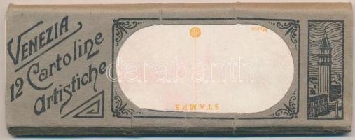Velence, Venice, Venezia; - 12 db használatlan mini képeslap tokban /  12 unused pre-1945 mini postc...