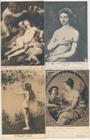 57 db RÉGI erotikus művészlap / 57 pre-1945 erotic art postcards
