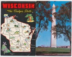 100 db MODERN amerikai városképes lap / 100 modern American (USA) town-view postcards