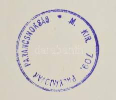 M. Kir. 709. Pályaudvar Parancsnokság bélyegző