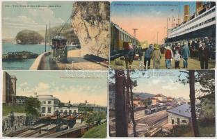 67 db RÉGI külföldi vasútállomások / 67 pre-1945 European railway stations