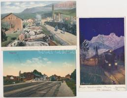 67 db RÉGI külföldi vasútállomások / 67 pre-1945 European railway stations