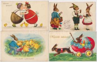56 db RÉGI húsvéti üdvözlő képeslap / 56 pre-1945 Easter greeting postcards