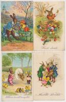 56 db RÉGI húsvéti üdvözlő képeslap / 56 pre-1945 Easter greeting postcards