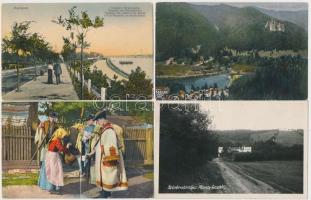 72 db RÉGI képeslap: magyar és külföldi városok, motívumlapok / 72 pre-1945 postcards: Hungarian and European towns and motives