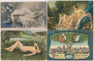 72 db RÉGI képeslap: magyar és külföldi városok, motívumlapok / 72 pre-1945 postcards: Hungarian and...