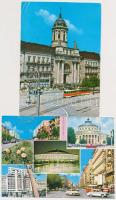50 db MODERN díjjegyes román városképes lap / 50 modern Romanian town-view postcards, PS-cards