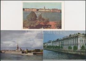 100 db MODERN díjjegyes szovjet városképes lap, főleg Moszkva és Leningrad / 100 modern Soviet town-...