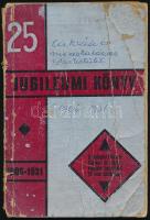 1931 Jubileumi könyv a Budapest-Fővárosi Cukrász és Mézeskalácsos Ipartestület 25 éves fennállása alkalmából 1906-1931, rossz állapotban