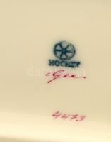 Höchst váza és butella, kézzel festett, jelzett, hibátlan, m: 14 és 15 cm