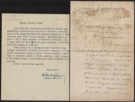 cca 1900-1960 Vegyes kecskeméti képeslapok és dokumentumok, 5 db