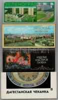 7 db MODERN képeslapfüzet összesen 125 lappal: építészet és művészet a volt Szovjetunió területéről / 7 modern postcard booklets with 125 postcards alltogether: architecture and art from the Soviet Union,