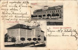 1911 Felsőőr, Oberwart; Községháza, Járásbírósági épület / town hall, district court (Rb)