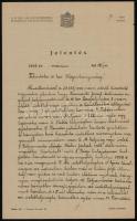 cca 1930-1939 Magyar Királyi Állami Rendőrség Budapesti Főkapitánysága által kiállított 2 db kitöltö...