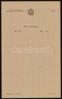 cca 1930-1939 Magyar Királyi Állami Rendőrség Budapesti Főkapitánysága által kiállított 2 db kitöltö...