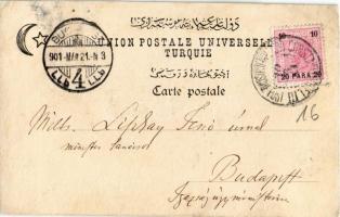 1901 Constantinople, Istanbul; Yuksek Kaldirim / street view (r)