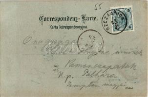 1900 Szczawnica, Przechodki wielkie, Dworzec goscinny, Sokolica, Czerwony klasztor / mountain peaks,...