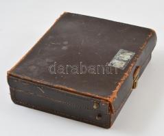 Régi Ganz ellenállásmérő, bőr táskában