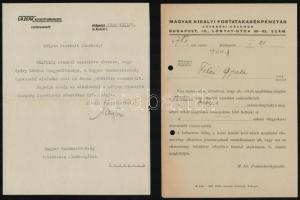 1870-1958 12 db ferencvárosi irat (keresztlevél, számla, stb.)