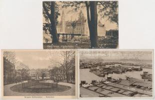 47 db RÉGI külföldi városképes lap: északi államok, Hollandia, Belgium, Dánia / 47 pre-1945 European...