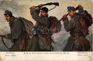 1917 Weltkrieg 1914-1916 - K.u.K. Inft.-Regt. von Gaudernak Nr. 85. Verlag K.u.K. Kmdo. der 27. Inf. Trp. Dion. / WWI Austro-Hungarian military infantry regiment s: Hans Larwin (EB)