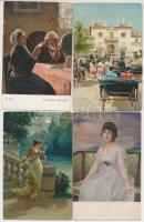 83 db RÉGI művész motívumlap / 83 pre-1945 art motive postcards