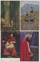 83 db RÉGI művész motívumlap / 83 pre-1945 art motive postcards